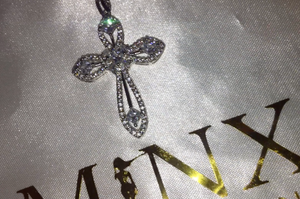  Cross Pendant with Diamonds