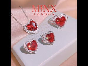 
            
                Load and play video in Gallery viewer, Gift for Girlfriend | Womens Jewellery Set | Heart Necklace | Heart Pendant | Heart Earrings | Heart Ring | Red Diamond Heart Ring
            
        