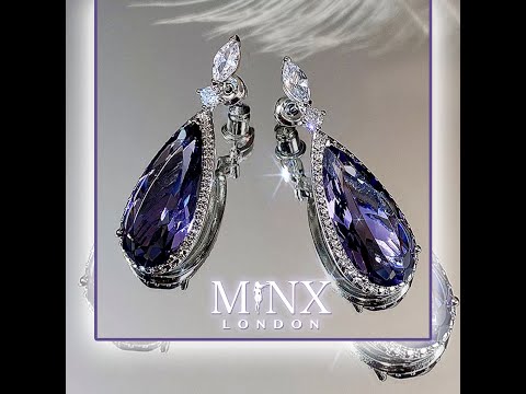 
            
                Load and play video in Gallery viewer, Womens Diamond Earrings | Purple Diamond Earrings | Earrings | Diamond Earrings | Teardrop Earrings | Womens Earrings | Dangle Earrings
            
        