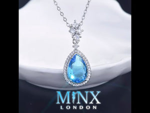 
            
                Load and play video in Gallery viewer, Womens Necklace | Teardrop Necklace | Aquamarine Diamond Necklace | Blue Diamond Pendant | Pear Diamond Pendant | Teardrop Pendant
            
        