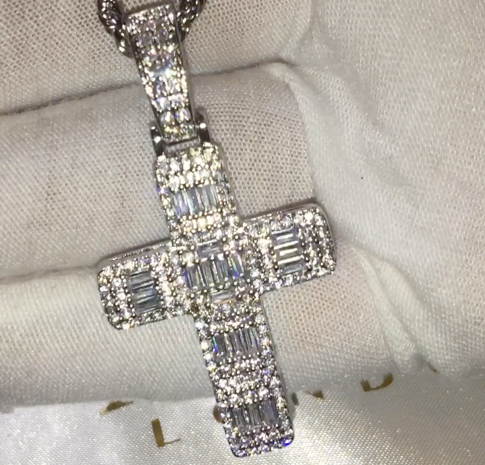 
            
                Load image into Gallery viewer, iced out cross
            
        
