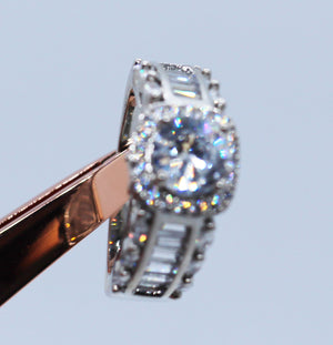 
            
                Load image into Gallery viewer, Baguette Ring | Baguette Eternity Ring | baguette diamond ring
            
        