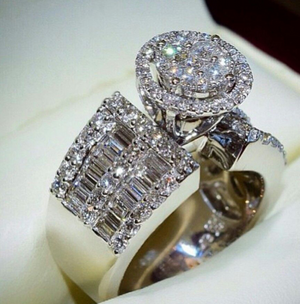 iced out wedding ring