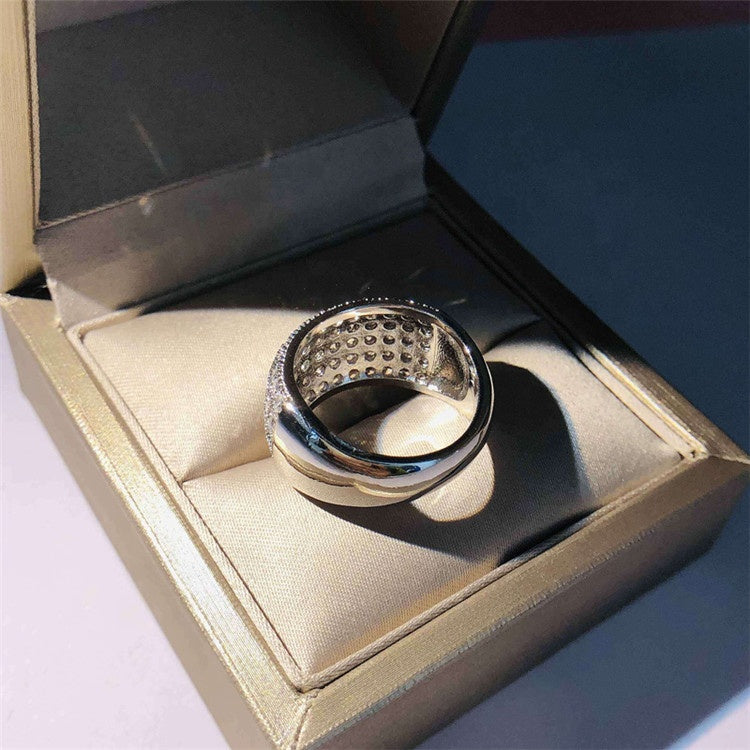 
            
                Load image into Gallery viewer, ICED OUT WEDDING RING
            
        