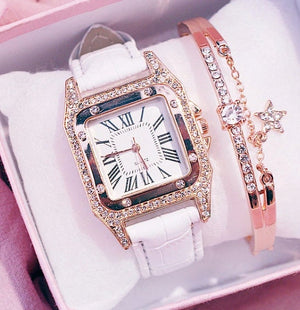 Iced Out Watch | Womens Diamond Watch | Womens Wristwatch | Womens Watch | Womens Watches | Womens Gold Watch | Watch with Diamonds | Watch