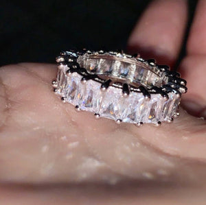 Baguette Ring | Eternity Ring | Promise Ring | Diamond Rings Cheap | Cheap Engagement Ring | fashion rings | friendship Ring | iced out ring