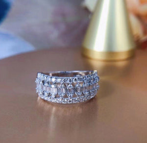 Womans Diamond Ring / Iced Out Ring / Womens Iced Out Ring / Engagement Ring, big diamond ring, promise ring, eternity ring, iced out ring