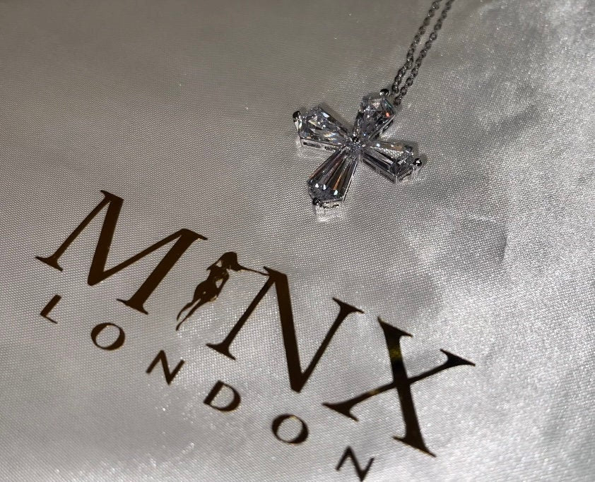 Womens Cross Necklace | Cross Necklace Women | Cross Necklace | Diamond Cross Pendant | Cross Pendant and Necklace | Silver Cross Necklace