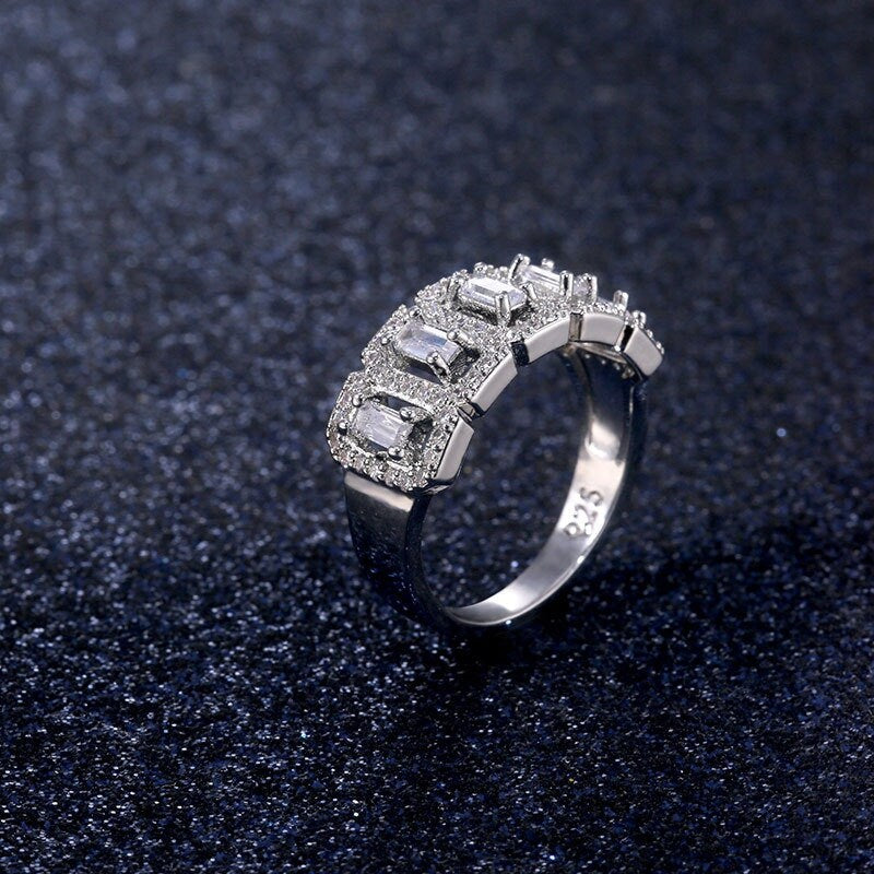 Diamond Ring | Womens Engagement Ring | Engagement Rings | Womens Rings | Promise Ring | Eternity Ring | Ring for Women | Baguette Rings