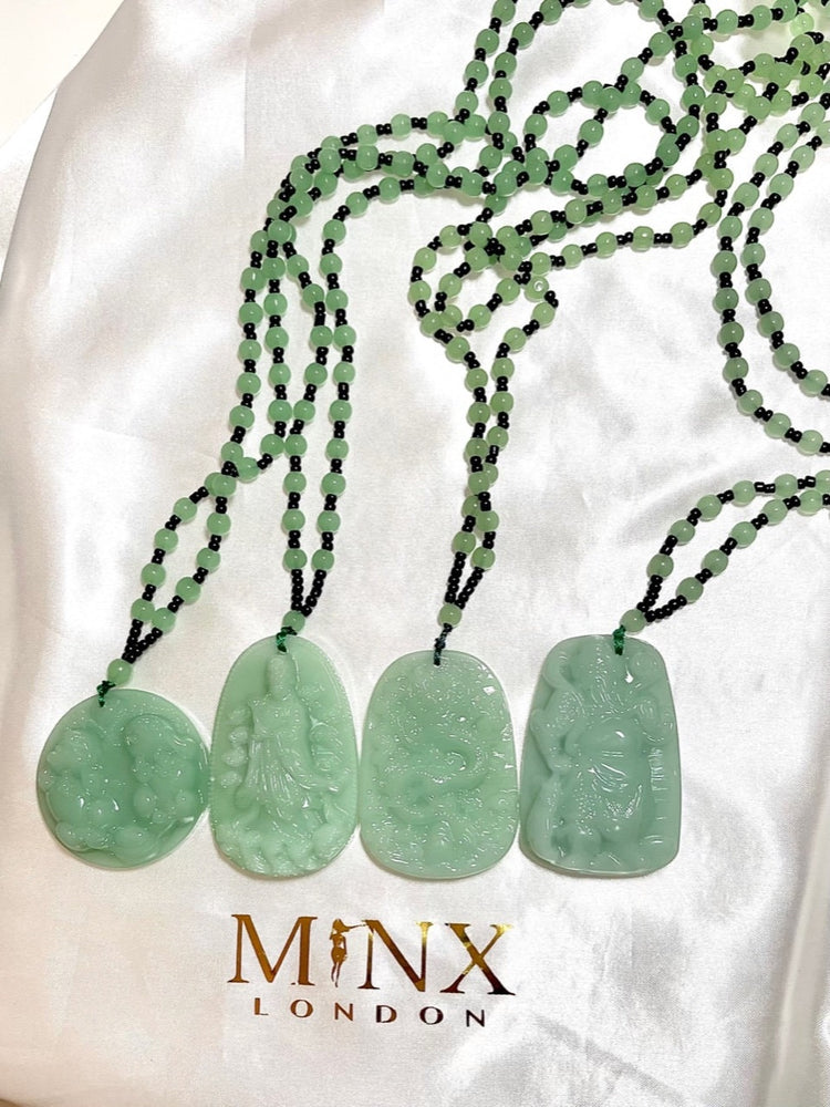 Pi Xiu Necklace | Pi Xiu Pendant | Jade Necklace | Jade Necklaces | Jade Pendant Necklaces | Jade Necklace Beads | Beaded Necklace | Jade