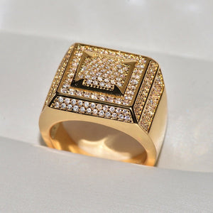 Mens Gold Ring | Wedding Ring | Wedding Ring for Men | Mens Ring | Womens Ring | Iced Out Ring | Mens Engagement Ring | Mens Diamond Ring