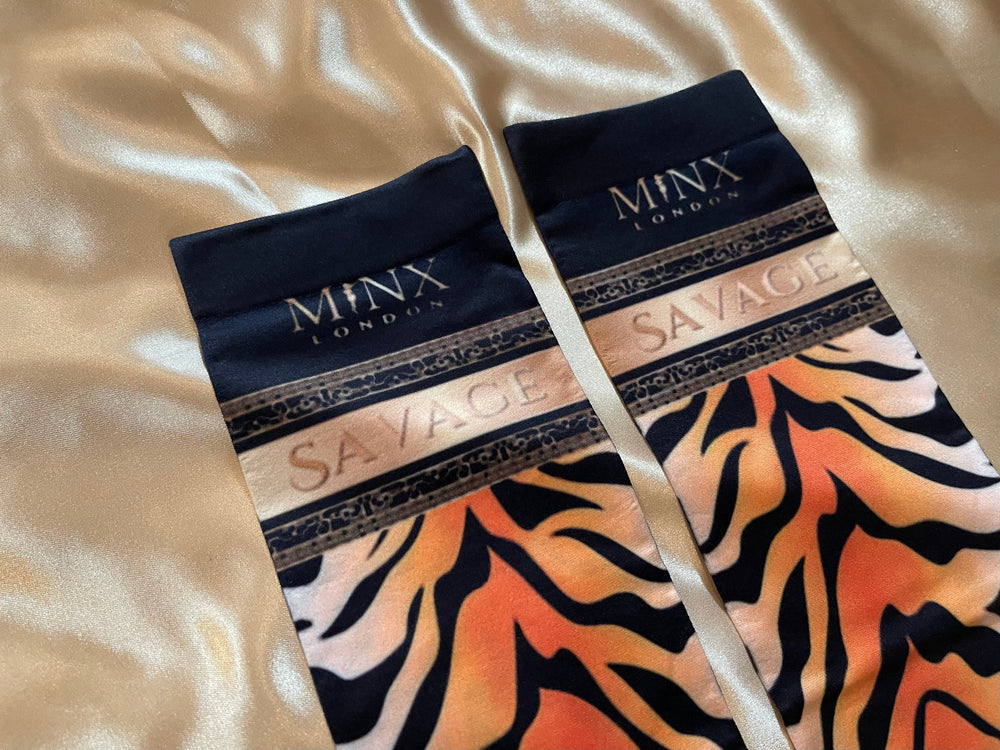 Cosplay Stockings | Sexy Knee High Socks | Thigh High Socks | Tiger Print Stockings | Halloween Socks | Knee High Stockings | Sexy Stockings