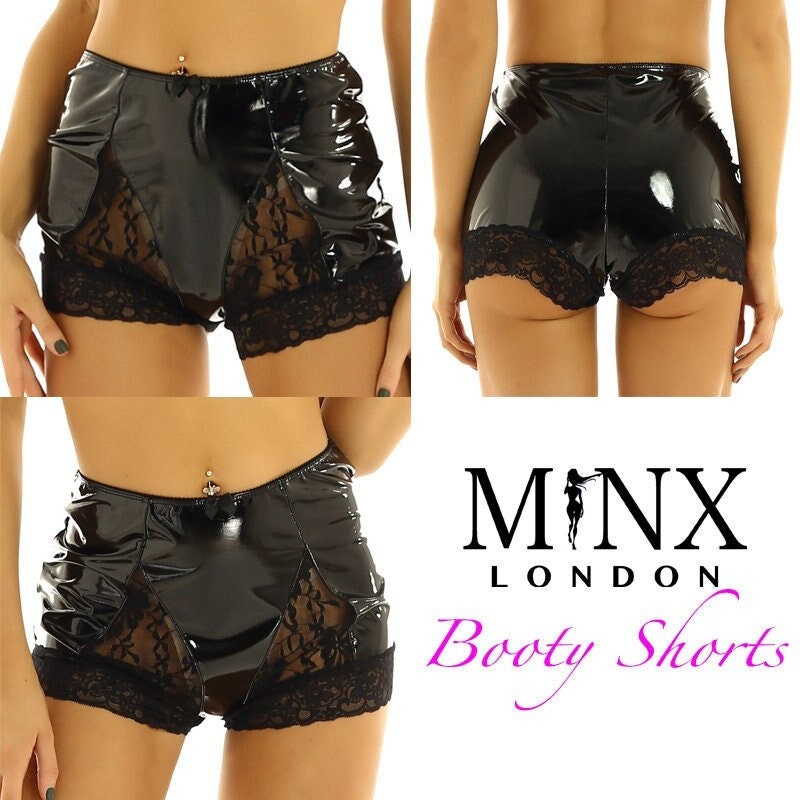 
            
                Load image into Gallery viewer, Booty Shorts | Sexy Panties | Hot Pants | Leather Panties | Womens Leather Shorts | festival clothes | Leather Lingerie | Sexy Lingerie |
            
        