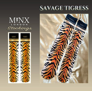 Cosplay Stockings | Sexy Knee High Socks | Thigh High Socks | Tiger Print Stockings | Halloween Socks | Knee High Stockings | Sexy Stockings