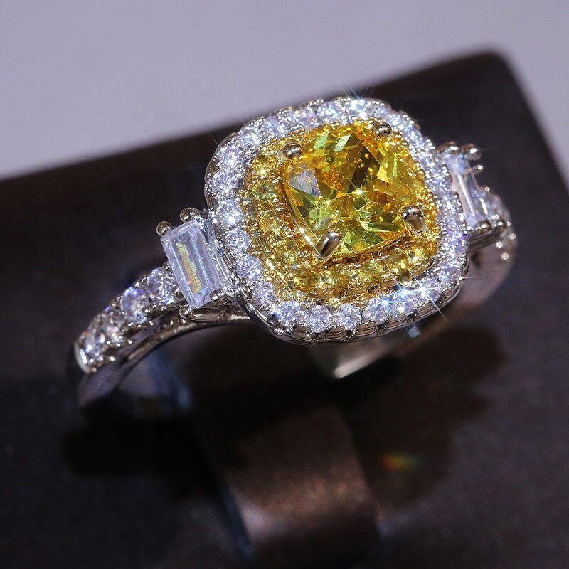 Yellow Diamond Engagement Ring