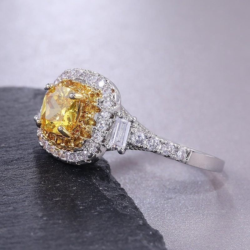 Yellow Diamond Engagement Ring