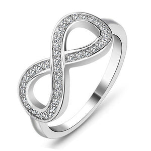 Infinity Ring | Infinite Ring | Figure 8 Ring | Eight Ring | Knot Ring | Infinity Rings | Diamond Infinity Ring | Womens Infinity Ring