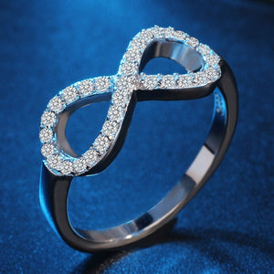 Infinity Ring | Infinite Ring | Figure 8 Ring | Eight Ring | Knot Ring | Infinity Rings | Diamond Infinity Ring | Womens Infinity Ring