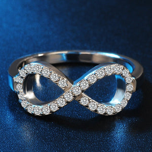 Infinity Ring | Infinite Ring | Figure 8 Ring | Eight Ring | Knot Ring | Infinity Rings | Diamond Infinity Ring | Womens Infinity Ring