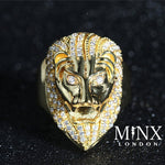 Iced out ring | Lion Ring | Diamond Lion Ring | Leo ring | Lion rings | Iced Out Lion Ring | Sphinx ring | Mens Gold Ring | Big Gold Ring