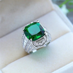 
            
                Load image into Gallery viewer, Green Diamond Ring | Emerald Green Diamond Ring | Iced Out Ring | Green Engagement Ring | Green Engagement Ring | Big Diamond Ring
            
        