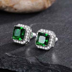 Green Diamond Earrings | Green Diamond Ear Studs | Ear Studs