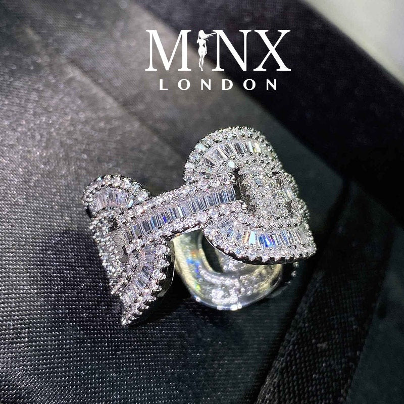 Iced Out Ring | Mens Iced Out Rings | Womens Iced Out Ring | Iced Out Rings UK | Baguette Ring | Mens Iced Out Pinky Ring | Adjustable Ring