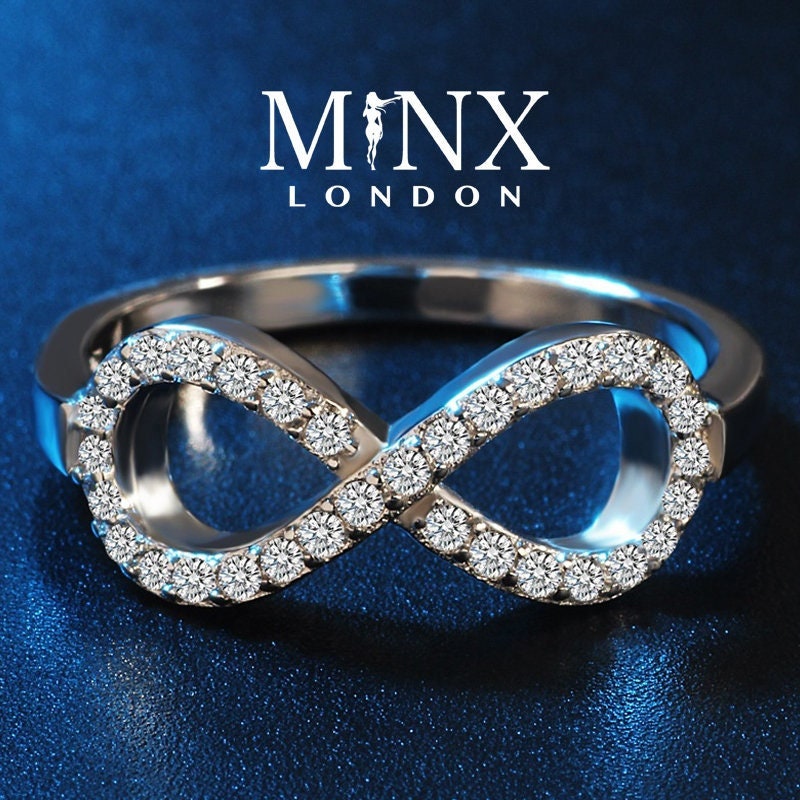 Infinity Ring | Infinite Ring | Figure 8 Ring | Eight Ring | Knot Ring | Infinity Rings | Diamond Infinity Ring | Womens Infinity Ring