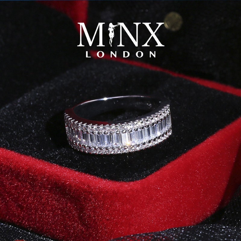 Eternity Ring | Promise Ring | Baguette Ring | Womens Ring | Eternity Ring Diamond | Iced Out Ring | Engagement Rings | Eternity Ring | Ring
