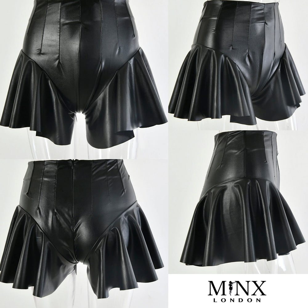 Womens Leather Skirt | Leather Skorts | Booty Shorts | Hot Pants | Leather Hot Pants | Womens Leather Shorts | Leather Mini Skirt | Skirt