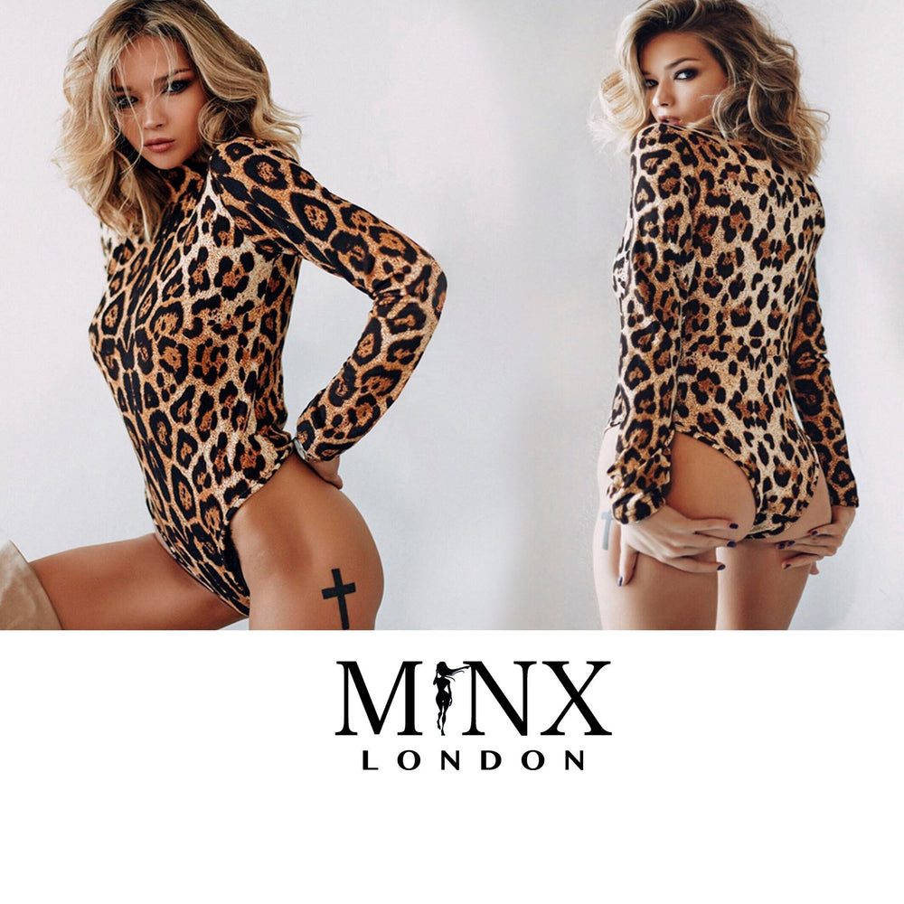 Sexy Bodysuit | Bodysuit | Womens Bodysuit | Womens Leotard | Leopard Print Bodysuit | Leopard Jumpsuit | Leather Bodysuit | Catsuit