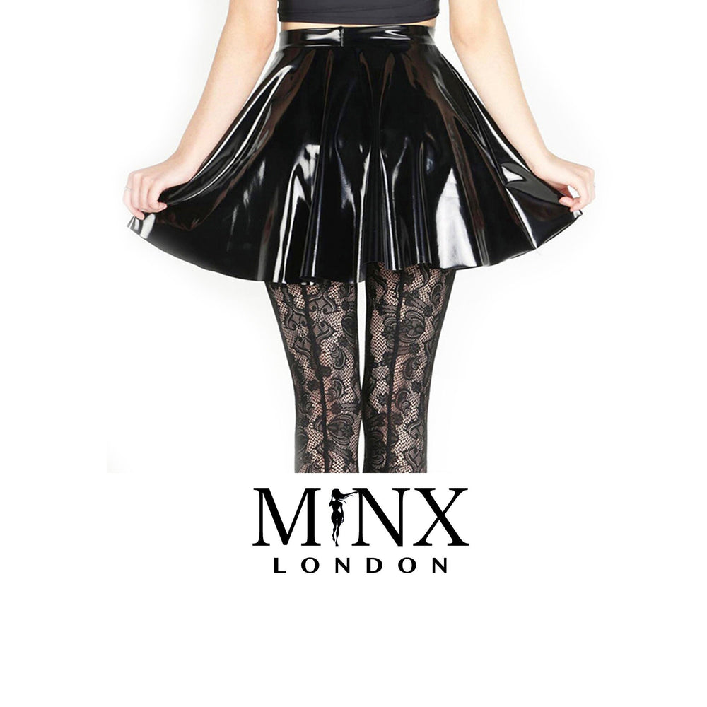 Womens Leather Skirt | Leather Skirt | Sexy Skirt | Gothic Skirt | Cosplay Skirt | E Girl Clothing | Kawaii Clothing | Black Leather Skirt