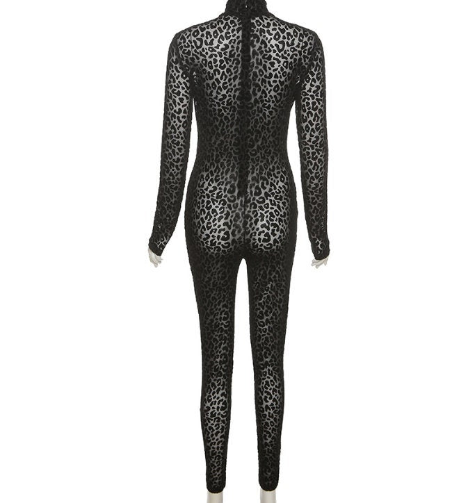 Sexy Bodysuit | Womens Bodysuit | Womens Jumpsuit | Leopard Print Bodysuit