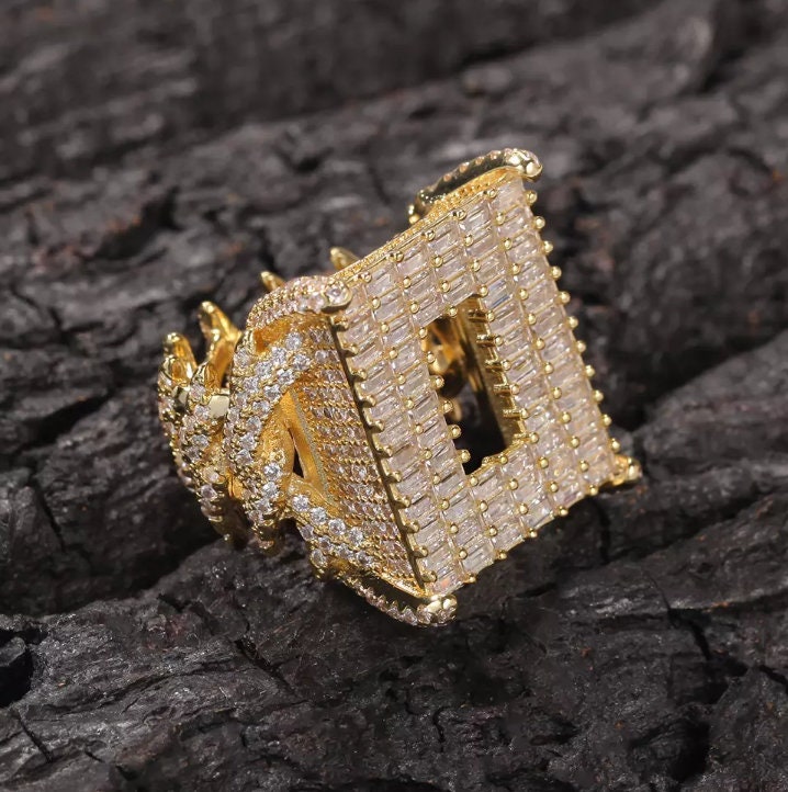 Iced Out Ring | Mens Iced Out Rings | Big Iced Out Ring | Iced Out Rings UK | big diamond ring | Hip Hop Ring | Mens Big Diamond Ring