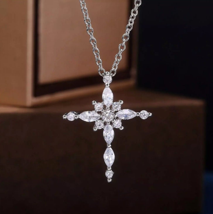 Cross Necklace | Cross Necklace Women | Cross Chain | Cross Necklace Diamond | Cross Pendant | Diamond Cross Pendant | Cross with Chain