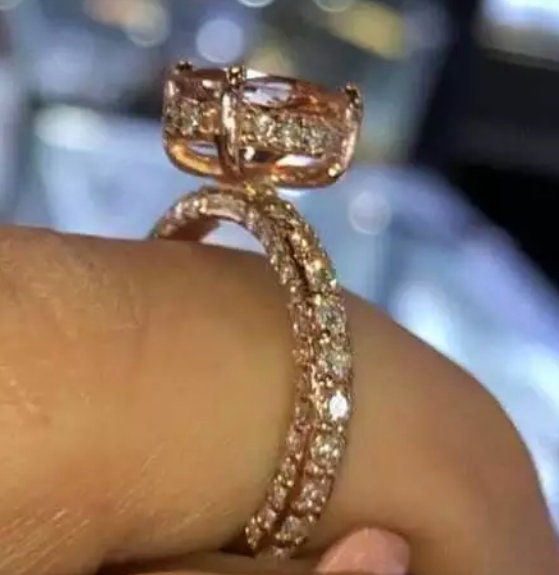 Womens Rose Gold Ring | Rose Gold Engagement Ring