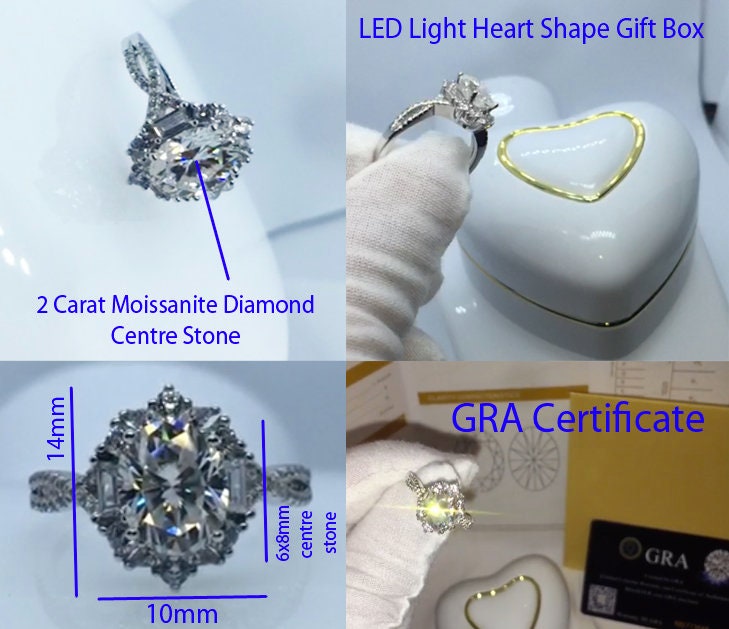 
            
                Load image into Gallery viewer, Moissanite Ring USA
            
        
