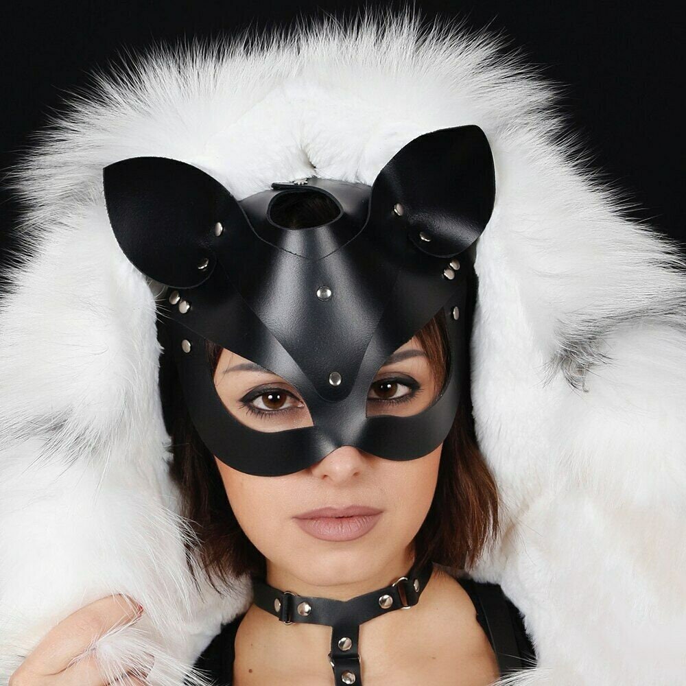 Sexy Mask | Sex Mask | Womens Leather Mask | Catwoman Mask | Cosplay Sexy