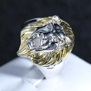Lion Ring | Silver Lion Ring | Leo ring | Lion rings | Statement Ring | Lion Face Ring | Sphinx ring | Mens Gold Ring | Big Gold Ring Lion