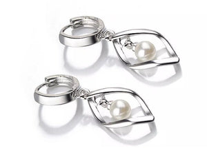 Pearl Earrings | Silver Pearl Earrings | Womens Pearl Earrings | Pearl earrings for Women | Girls Pearl Earrings | Ladies Pearl Earrings
