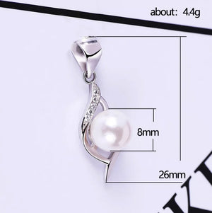 
            
                Load image into Gallery viewer, Pearl Necklace | Womens Pearl Necklace | Pearl Necklace for Women | Diamond Pearl Necklace | Pearl Necklace with diamonds | Pearl Pendant
            
        