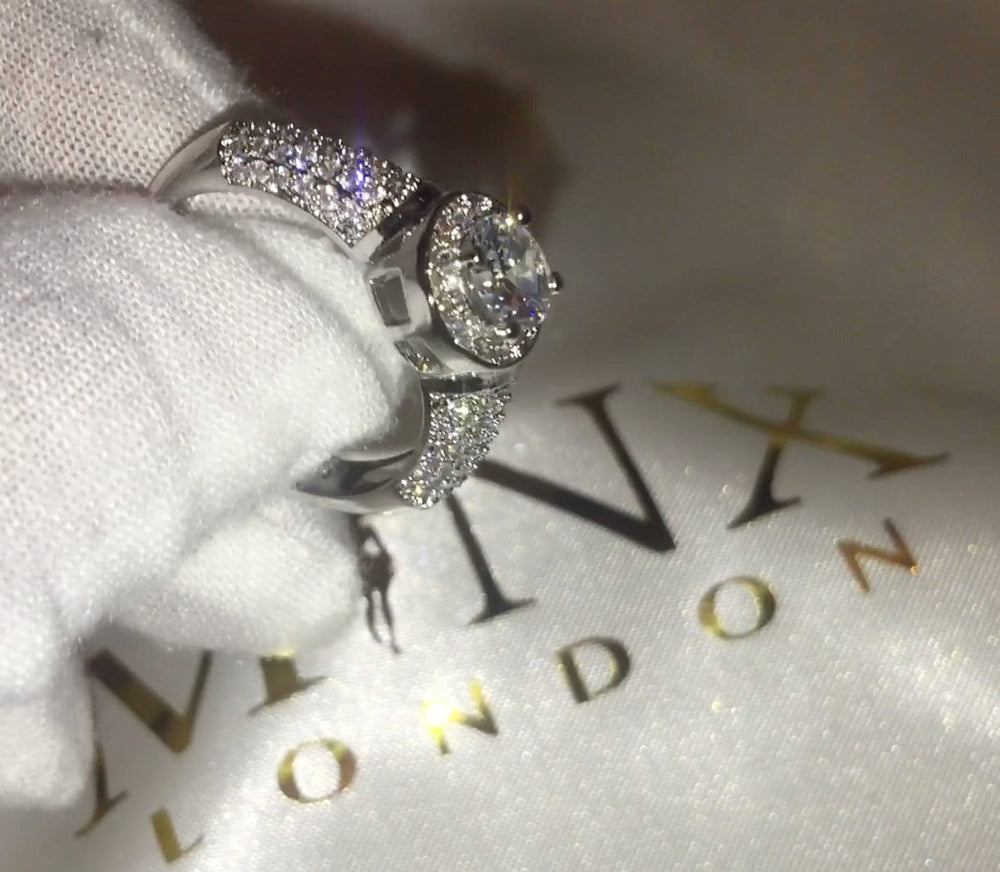 Diamond Engagement Ring | Round Diamond Engagement Ring | Peg Head Ring | Womens Engagement Ring | Diamond Ring | Cheap Engagement Rings