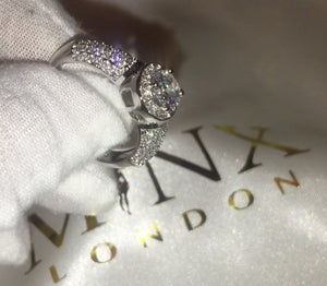 Diamond Engagement Ring | Round Diamond Engagement Ring | Peg Head Ring | Womens Engagement Ring | Diamond Ring | Cheap Engagement Rings