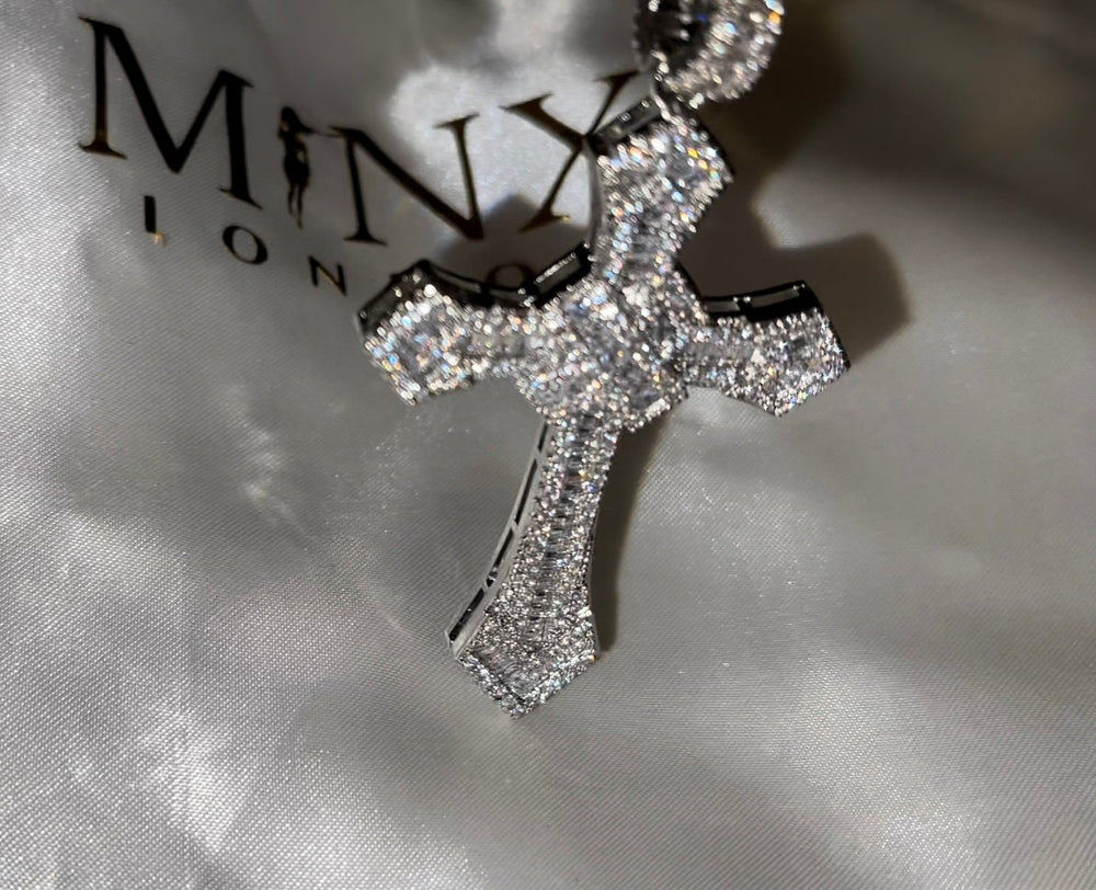 Iced Out Cross | Big Cross Necklace | Cross Necklace for Men | Iced Out Chain | Cross Chains | Cross Pendant | Diamond Cross Chain | Chain