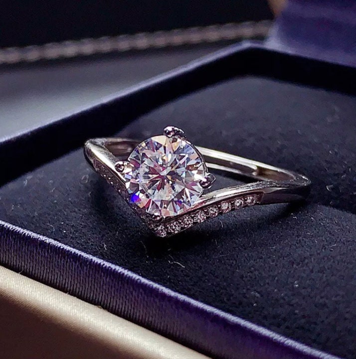 Wishbone Ring | Wishbone Rings | Wishbone Engagement Ring | V Shape Engagement Ring | Womens Diamond Ring | Wishbone Diamond Ring