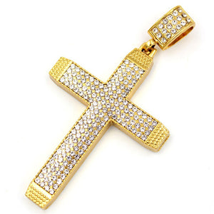Iced Out Cross Pendant | Big Cross Pendant | Big Diamond Cross | Cross Pendant and Necklace | Cross Chain for Men | Iced Out Cross Pendant
