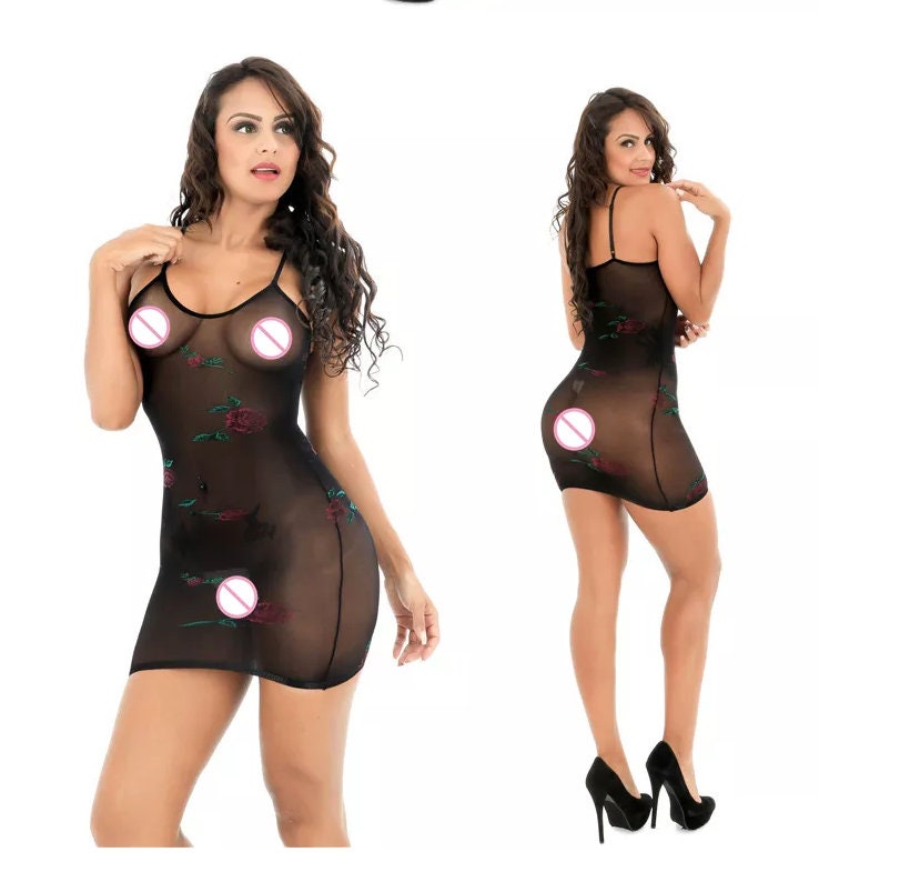 
            
                Load image into Gallery viewer, See Through Dress | Sheer Dress | Mesh Dress | See Through lingerie | Fishnet Dress | Lingerie Dress | Sheer NightDress | Transparent Dress
            
        