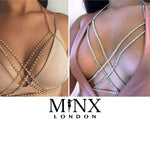 Body Chain | Body Jewelry | Diamond Bra | Nipple Chain | Diamond Bikini | Burlesque Clothing | Festival Outfit | Body Jewellery | sexy bra