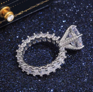 Womens Eternity Ring | Eternity Ring | Engagement Ring | Teardrop Ring | Teardrop Engagement Rings | Pear Shaped Engagement Ring | Pear Ring