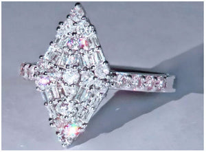 Baguette Ring | Diamond Ring | Diamond Shape Ring